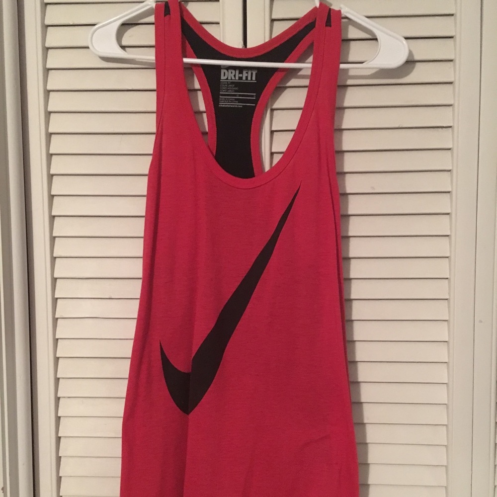 Nike Just Do It Red Workout Tank Top